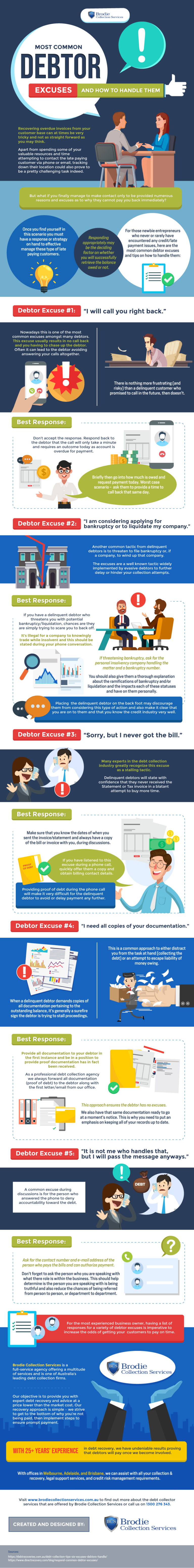 Most Common Debtor Excuses & How to Handle Them